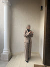 طقم بليزر وتنورة بيج — Beige Skirt and Blazer Set