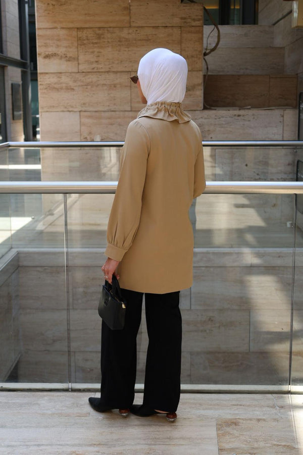 Beige Jacket with robe