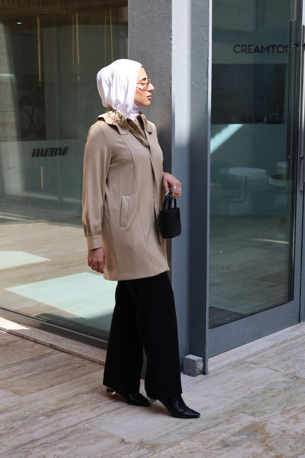 Beige Jacket with robe