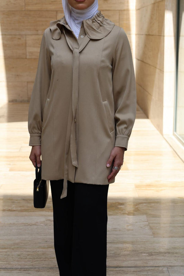 Beige Jacket with robe