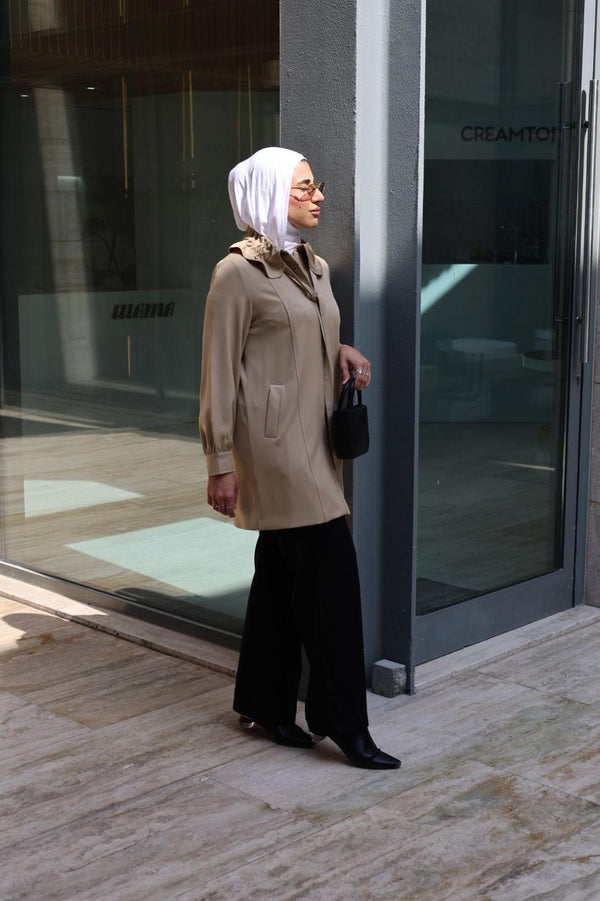 Beige Jacket with robe