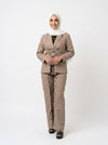طقم بليزر وتنورة بيج — Beige Skirt and Blazer Set