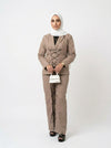 طقم بليزر وتنورة بيج — Beige Skirt and Blazer Set