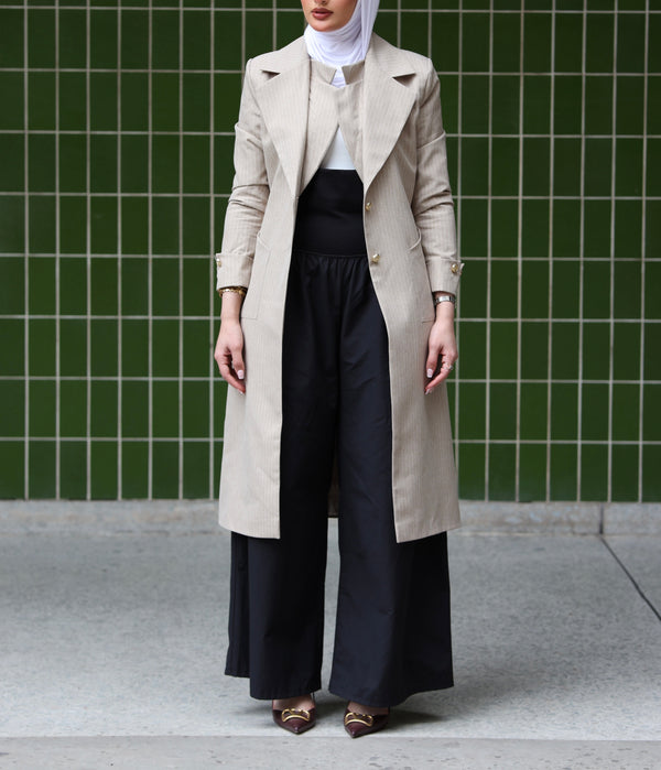 Malehat El-Del (Beige with White Lines)