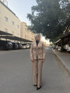 طقم بليزر وتنورة بيج — Beige Skirt and Blazer Set