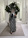 طقم كاروهات بقشة ورد — Floral gingham set
